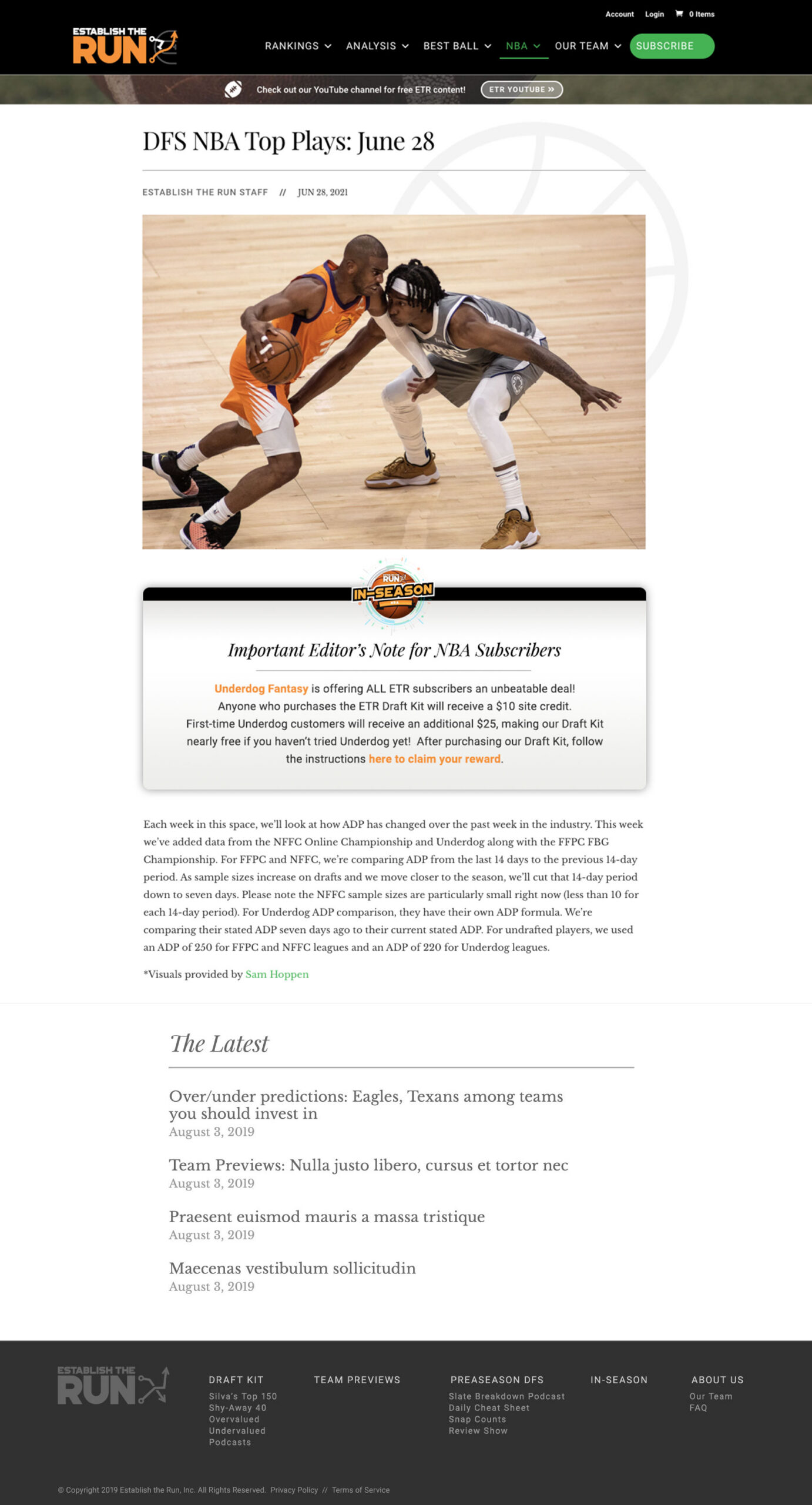 Establish the Run Paywall Design